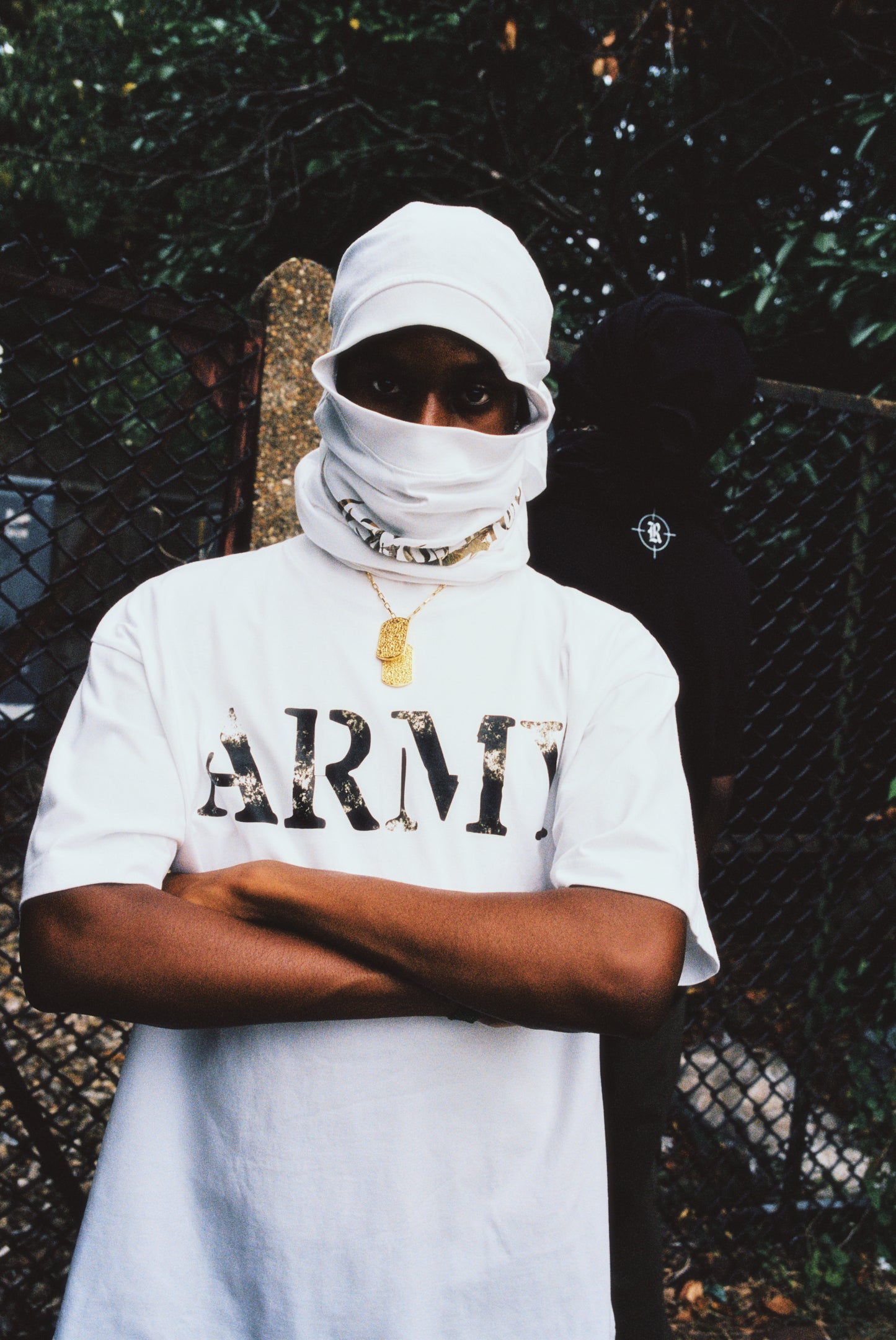 ARMY BOXY FIT TEE *WHITE*