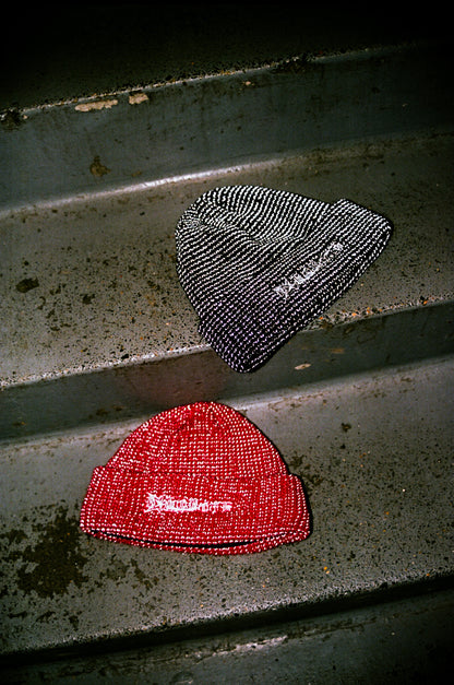 VVS RIBBED BEANIE **RED**