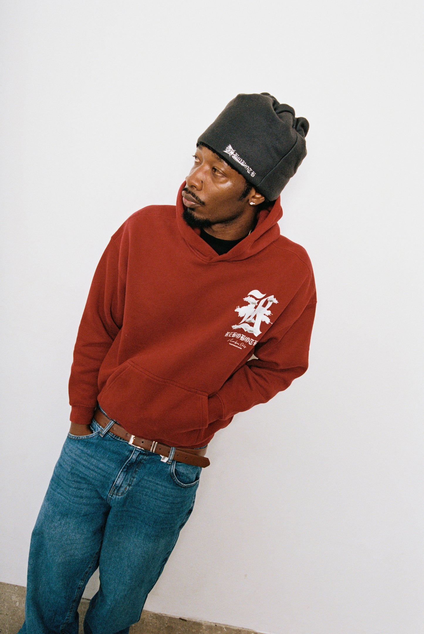 CLOUDS HOODIE *RED WINE*