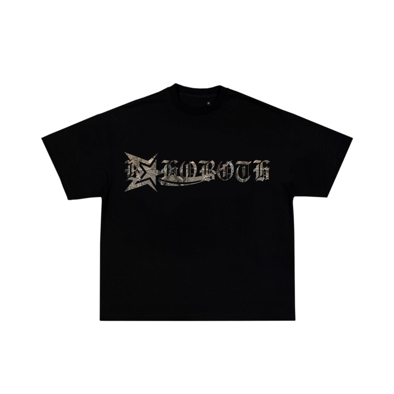 RHBTH STA BOXY FIT TEE *BLACK/REAL TREE*