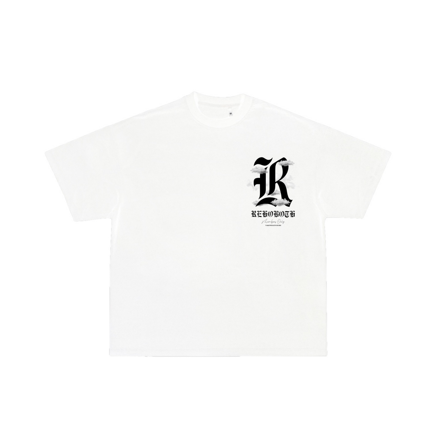 CLOUDS BOXY FIT TEE *WHITE*