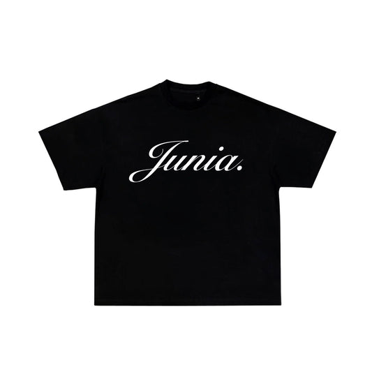 JUNIA BOXY FIT TEE *BLACK*