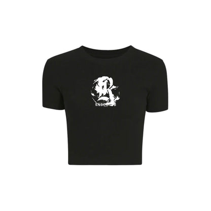 INTL WOMENS BABY TEE *BLACK*