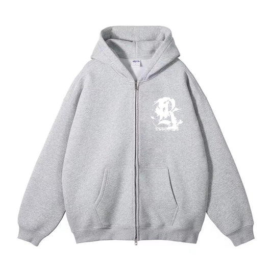 INTL ZIP HOODIE *GREY*