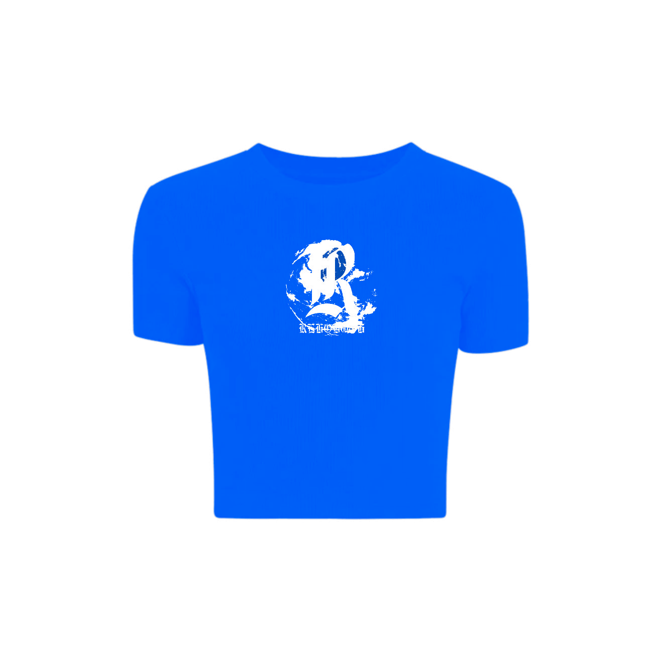 INTL WOMENS BABY TEE *BLUE*